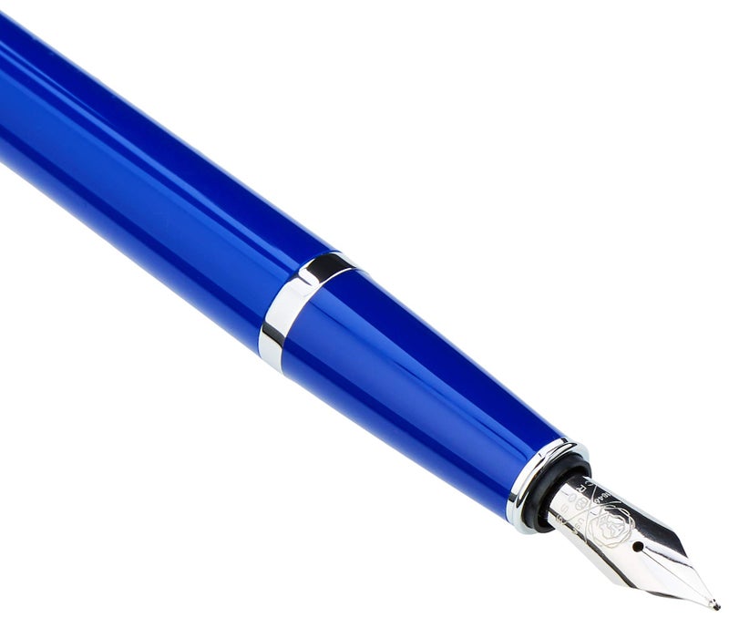 Cross Bailey Light Polished Resin Refillable Fountain Pen,Medium Nib, Includes Premium Gift Box - Blue - Image 3